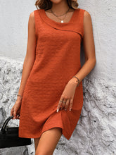 Load image into Gallery viewer, Asymmetrical Neck Sleeveless Mini Dress