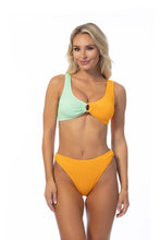 Load image into Gallery viewer, TEXTURED TWO TONE RING ACCENT BIKINI SET