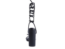 Load image into Gallery viewer, POLE DANCE LACE UP BLOCK HEELED SANDAL