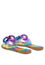 Load image into Gallery viewer, CAROONS CLEAR SLIDE FLATS