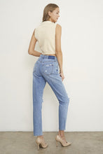 Load image into Gallery viewer, HIGH RISE DISTRESSED GIRLFRIEND JEANS