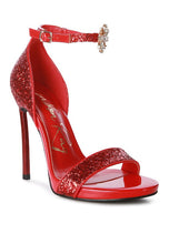 Load image into Gallery viewer, Straight Fire High Heel Glitter Stilettos