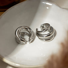 Load image into Gallery viewer, Stainless Steel Layered Cuff Earrings