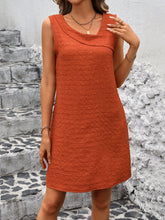 Load image into Gallery viewer, Asymmetrical Neck Sleeveless Mini Dress