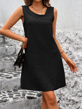 Load image into Gallery viewer, Asymmetrical Neck Sleeveless Mini Dress