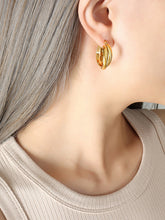Load image into Gallery viewer, 18K Gold-Plated Titanium Steel Huggie Earrings