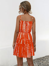 Load image into Gallery viewer, Ruffle Hem Printed Mini Cami Dress