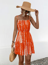 Load image into Gallery viewer, Ruffle Hem Printed Mini Cami Dress