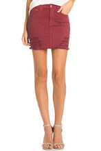 Load image into Gallery viewer, jeans mini skirts vintage denim western style