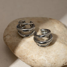 Load image into Gallery viewer, Stainless Steel Layered Cuff Earrings