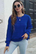 Load image into Gallery viewer, Round Neck Long Sleeve Sweater