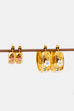 Load image into Gallery viewer, Stainless Steel 18K Gold Plated Ring Shape C-Hoop Earrings