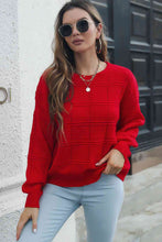 Load image into Gallery viewer, Round Neck Long Sleeve Sweater