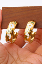 Load image into Gallery viewer, Stainless Steel 18K Gold Plated Ring Shape C-Hoop Earrings