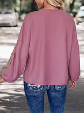 Load image into Gallery viewer, Lace Detail V-Neck Top