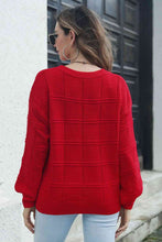 Load image into Gallery viewer, Round Neck Long Sleeve Sweater
