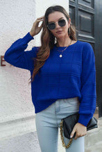 Load image into Gallery viewer, Round Neck Long Sleeve Sweater