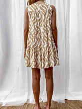 Load image into Gallery viewer, Printed V-Neck Sleeveless Mini Dress