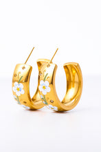 Load image into Gallery viewer, Stainless Steel 18K Gold Plated Ring Shape C-Hoop Earrings