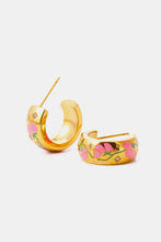 Load image into Gallery viewer, Stainless Steel 18K Gold Plated Ring Shape C-Hoop Earrings