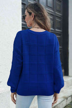 Load image into Gallery viewer, Round Neck Long Sleeve Sweater