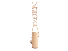 Load image into Gallery viewer, POLE DANCE LACE UP BLOCK HEELED SANDAL
