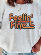 Load image into Gallery viewer, Feelin&#39; Fine Groovy CrewNeck Sweatshirt
