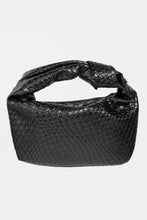 Load image into Gallery viewer, Fame Weave Pattern Knotted Handle Handbag
