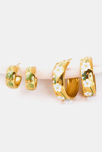 Load image into Gallery viewer, Stainless Steel 18K Gold Plated Ring Shape C-Hoop Earrings
