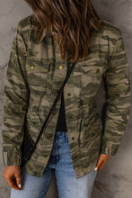 Load image into Gallery viewer, Double Take Camouflage Snap Down Jacket

